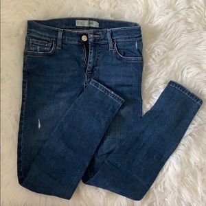 Petite Jamie Moto TopShop Ripped Skinny Jeans